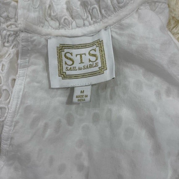 Sail to Sable White Eyelet Top - Picture 8 of 12